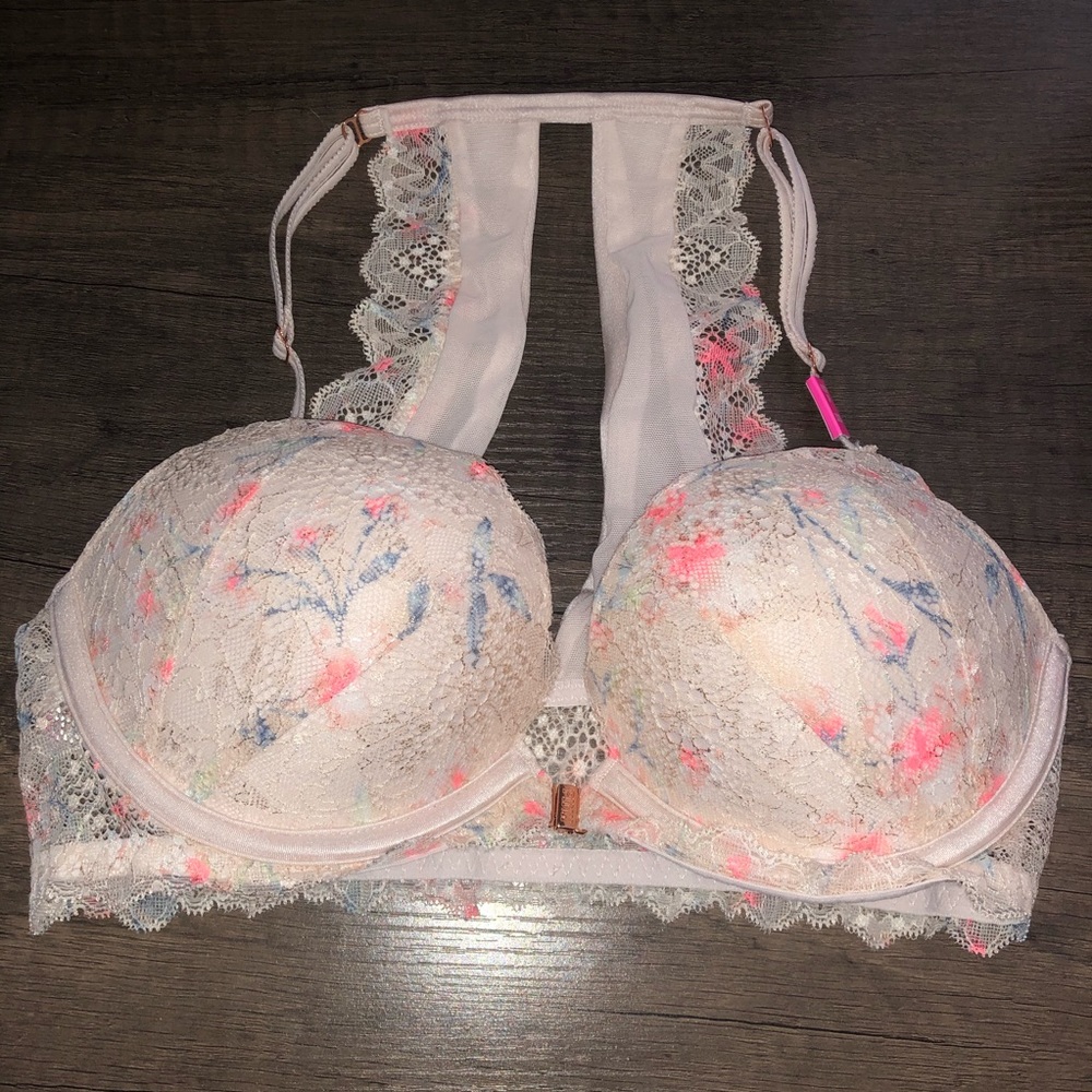 Victorias Secret PINK Lace Pushup Bra 32D